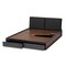 Baxton Studio Rikke Walnut Finished Queen Size Platform Storage Bed with Headboard 152-9146 - alternate 3